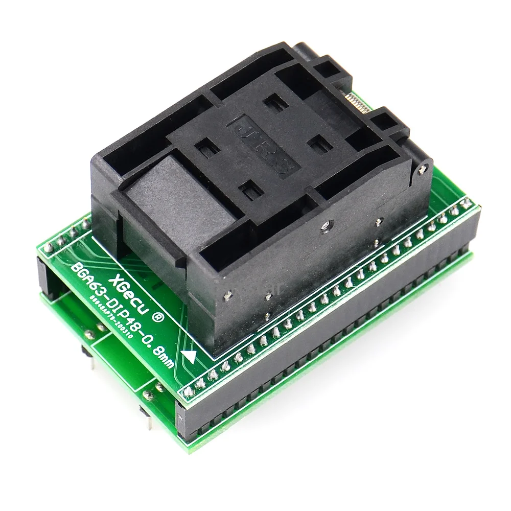 100% Original BGA63 Adapter For XGecu T56 Programmer BGA63-DIP48-0.8MM Limit frame 11*9 MM Free Shipping