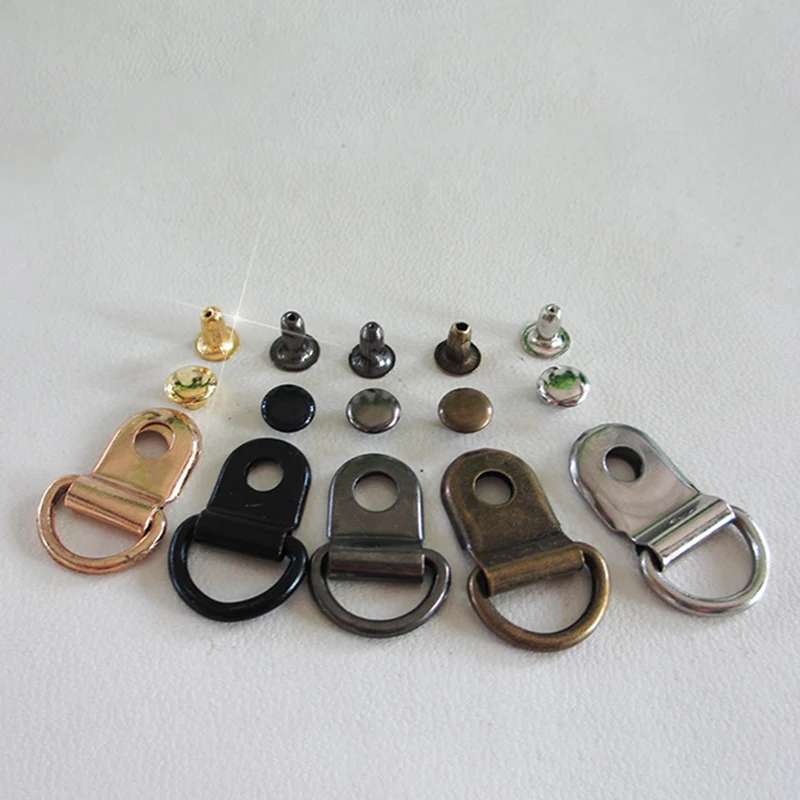 10/20pcs D Ring Buckle escursionismo arrampicata stivali pratici fibbie di riparazione borse artigianali fai da te accessori decorativi in pelle