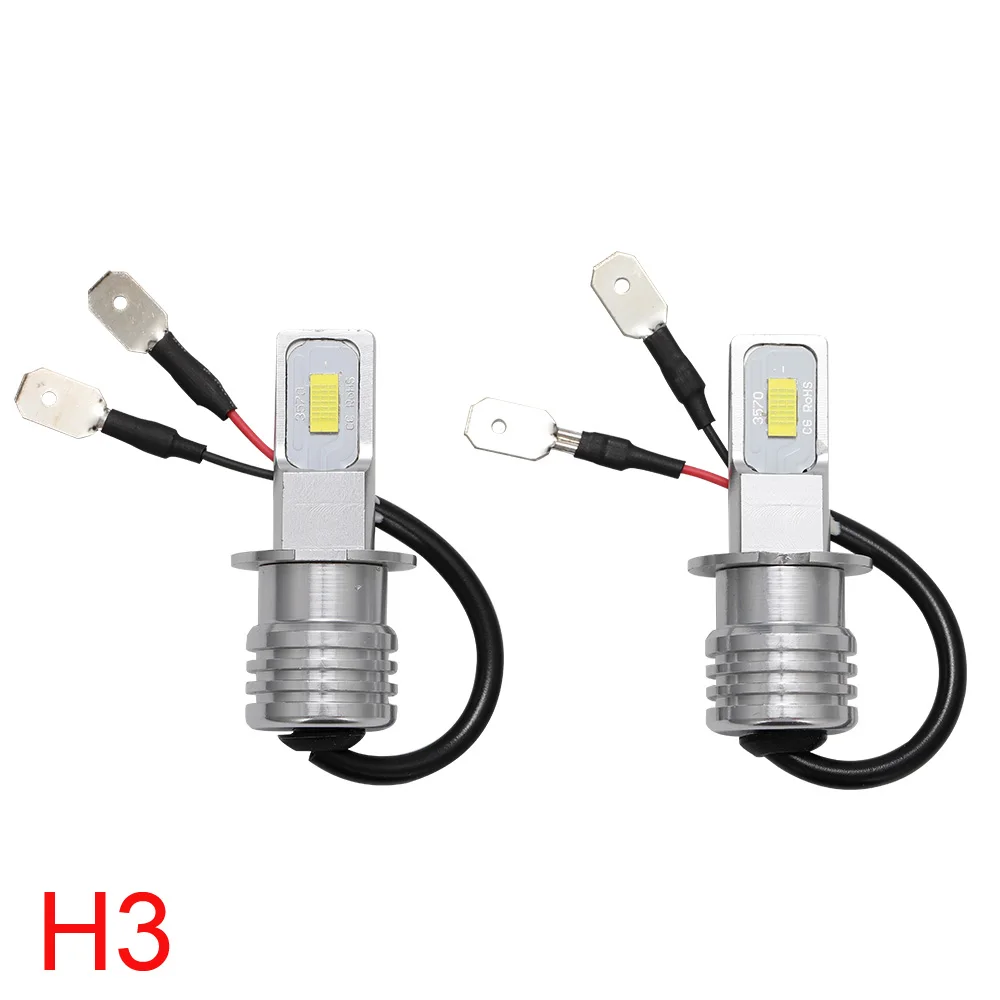 Muxall-Lampes LED CSP H4 H7 pour voitures, ampoules de sauna, H8 H11 PSX26W, antibrouillard HB3 9005 HB4, bleu glacier 6500K Auto 12V 24V