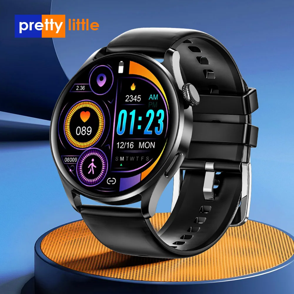 

New Smart watch Men 1.32-Inch Full Touch Screen Blood Pressure Answer Call Whatsapp Notification Custom Dials SmartWatch