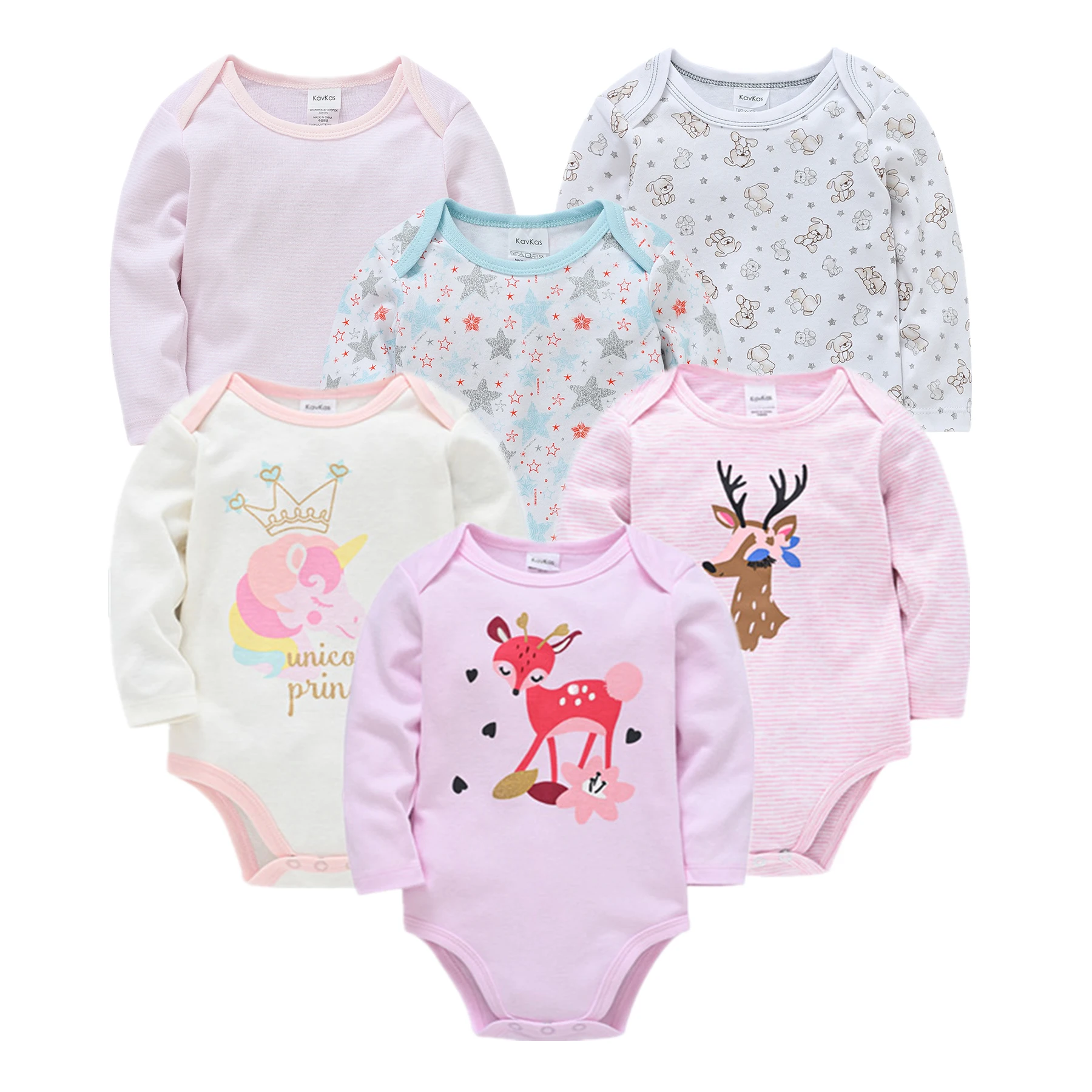 

Roupas Bebe De Baby Girl Clothes Autumn 100%Cotton Newborn Baby Boys Girls Clothes 3 6PCS Baby Pajamas Unisex Kids Clothing Sets