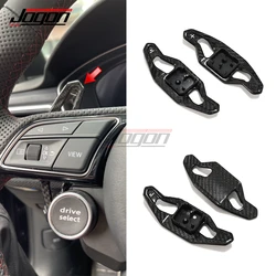 A pair Replace Genuine Carbon Fiber Car Paddle Shifters For Audi TT TTS TTRS MK3 FV/8S R8 4S 2016 2017 2018 2019 2020 2021