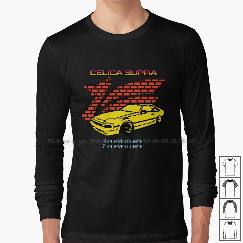 

8 Bit Ma61 футболка с длинным рукавом Ma61 Celica Ga61 Celica Xx Jdm японский автомобильный гоночный Ретро винтажный 80s 8 Bit Toon