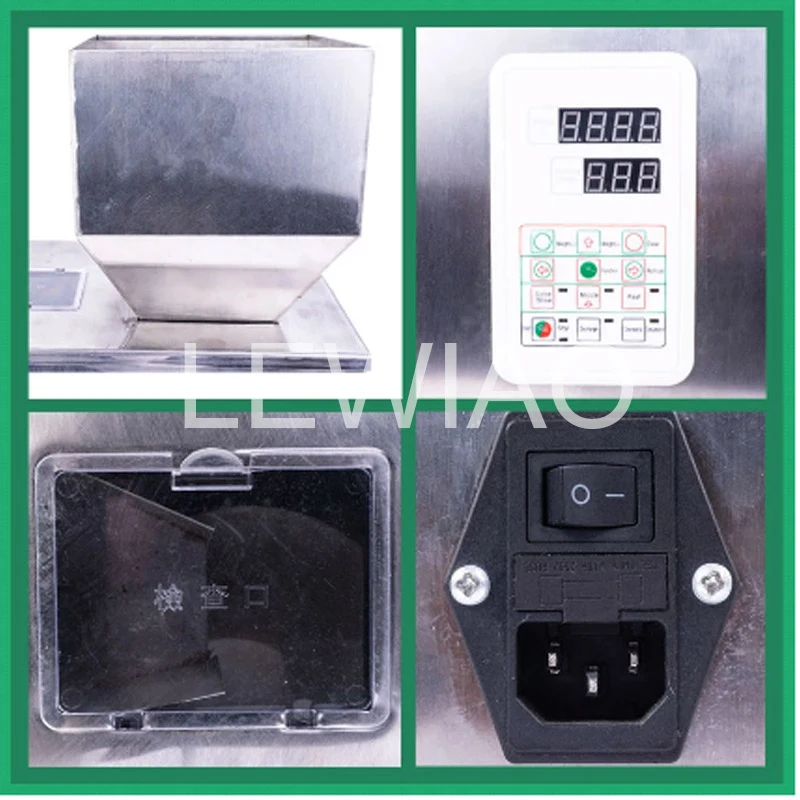 Máquina dosificadora de polvo, dispensador de granos de café, bolsa de té, semillas, bolsita de grano, máquina de llenado de partículas en polvo