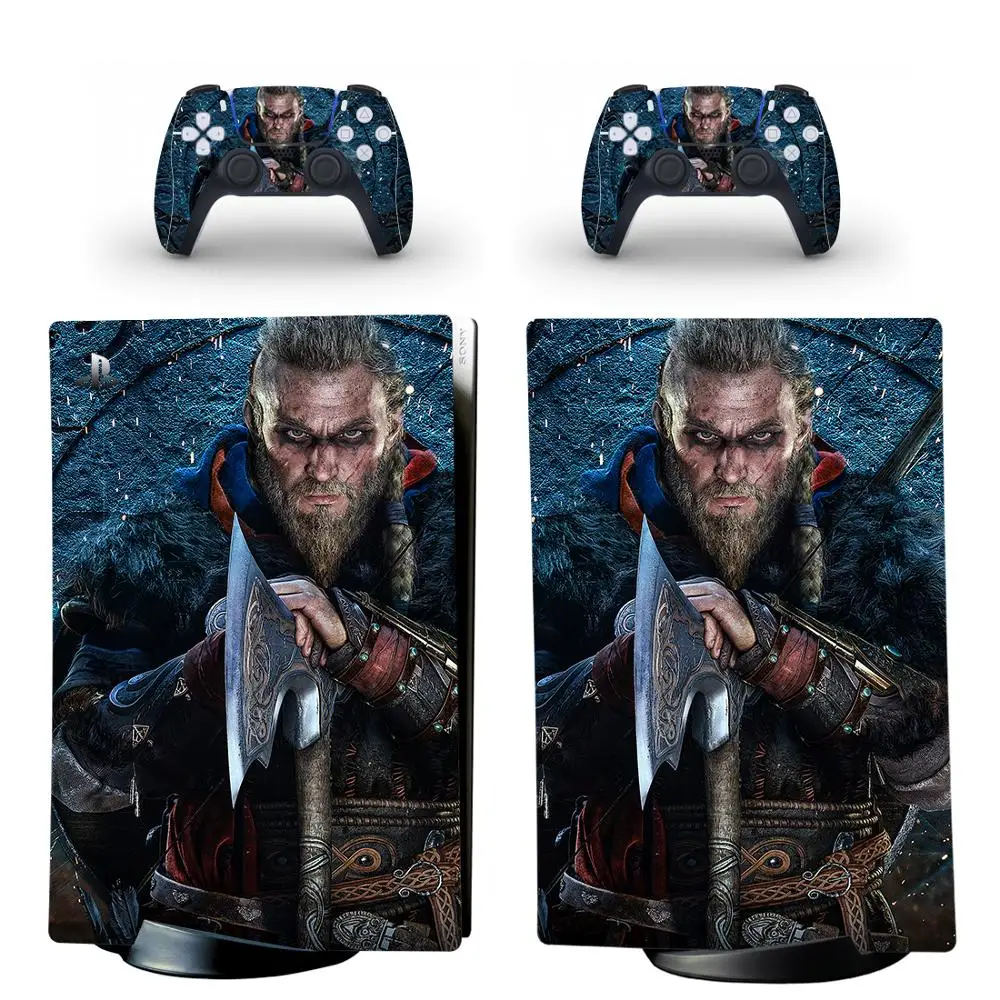 Valhalla PS5 Digital Skin Sticker Decal Cover for PlayStation 5 Console and 2 Controllers PS5 Skin Sticker Vinyl