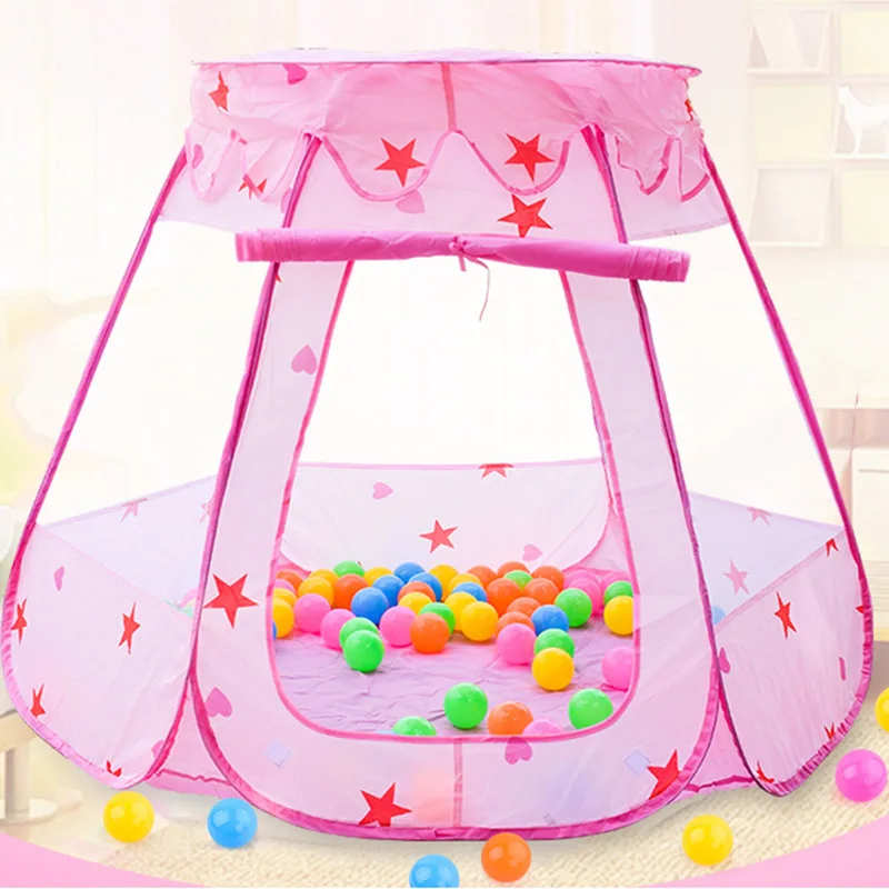 Children\'s Playpen Portable Fencing for Children Baby Playpen Fence Kids Foldable Play Tent Girl Princess Castle Boys Ball Pool