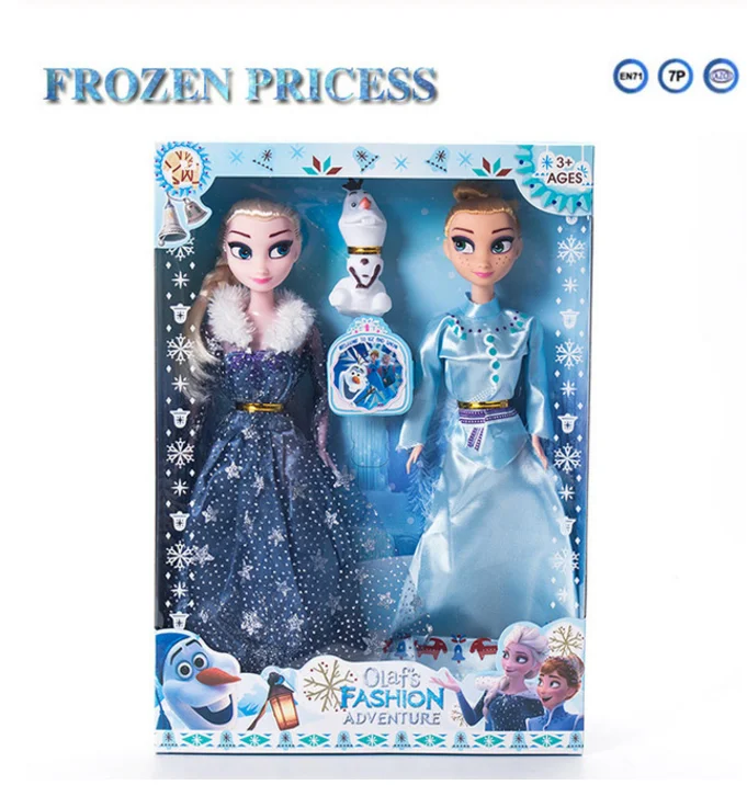 Disney Frozen 2 Elsa Anna Figure Princess Doll Toys with Accessories Frozen Girl Collection Dolls Kids Christmas Birthdays Gift