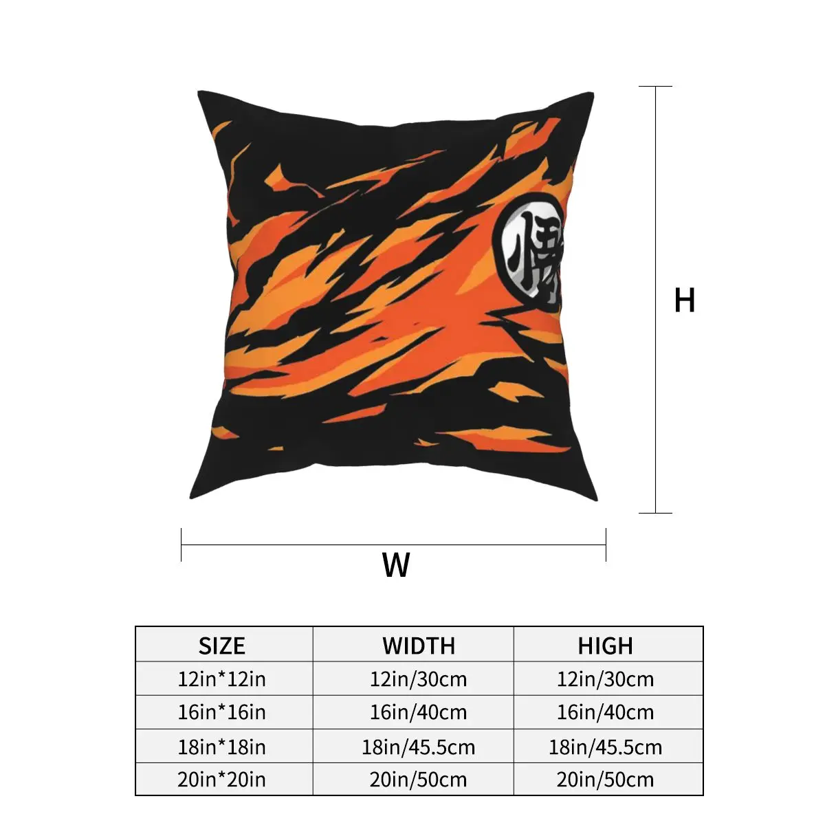 Son Goku Square Pillowcases Polyester Home Vegeta DBZ Cushion Cover Creative Home Decoration Pillowcase 40*40cm