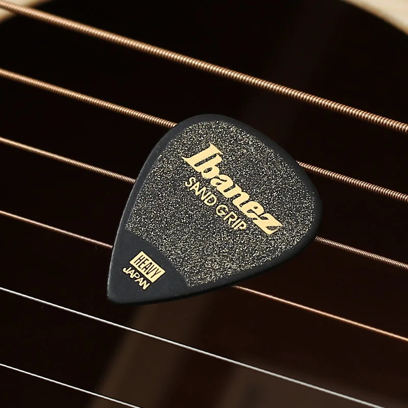 Ibanez Guitar Picks Grip Wizard Series Sand Grip Anti-slip Plectrum 0.8/1.0/1.2mm Guitar Accessories Made in Japan