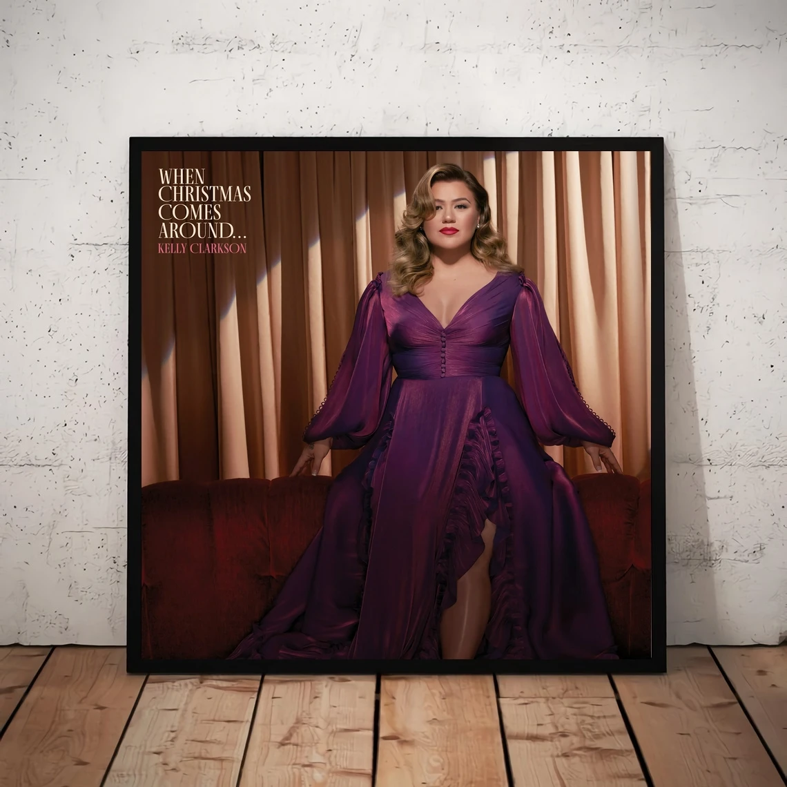 Kelly Clarkson When Christmas Comes Around Music Album Cover Poster Canvas Art Print Home Decoration Wall Painting (No Frame)