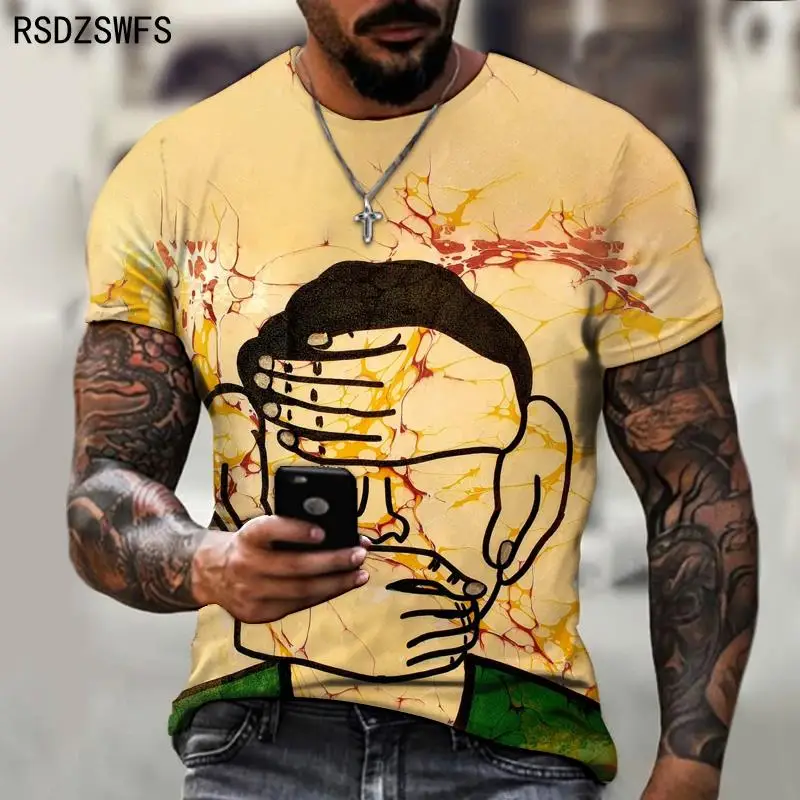 2021 Sexy designer menshort sleeve T-shirt summer fashion casual Street trend top BYCK brand T-shirt Men Tees Top Asian size