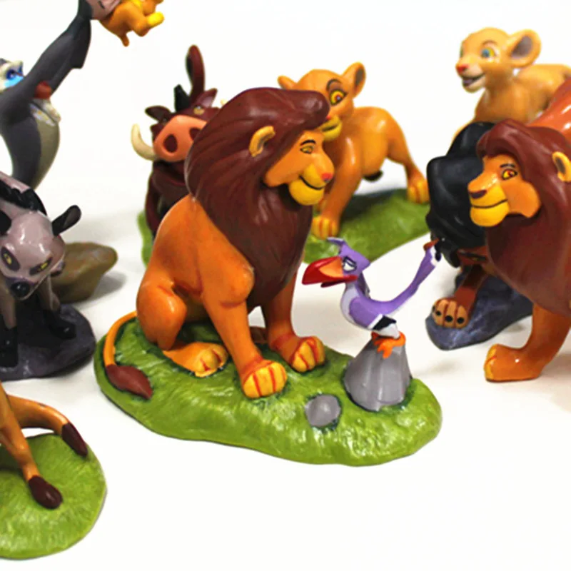 9-12pcs Cartoon The Lion Guard PVC Action Figures Bunga Beshte Fuli Ono The Lion Nala Timon Pumbaa Sarabi Sarafina Doll Toys