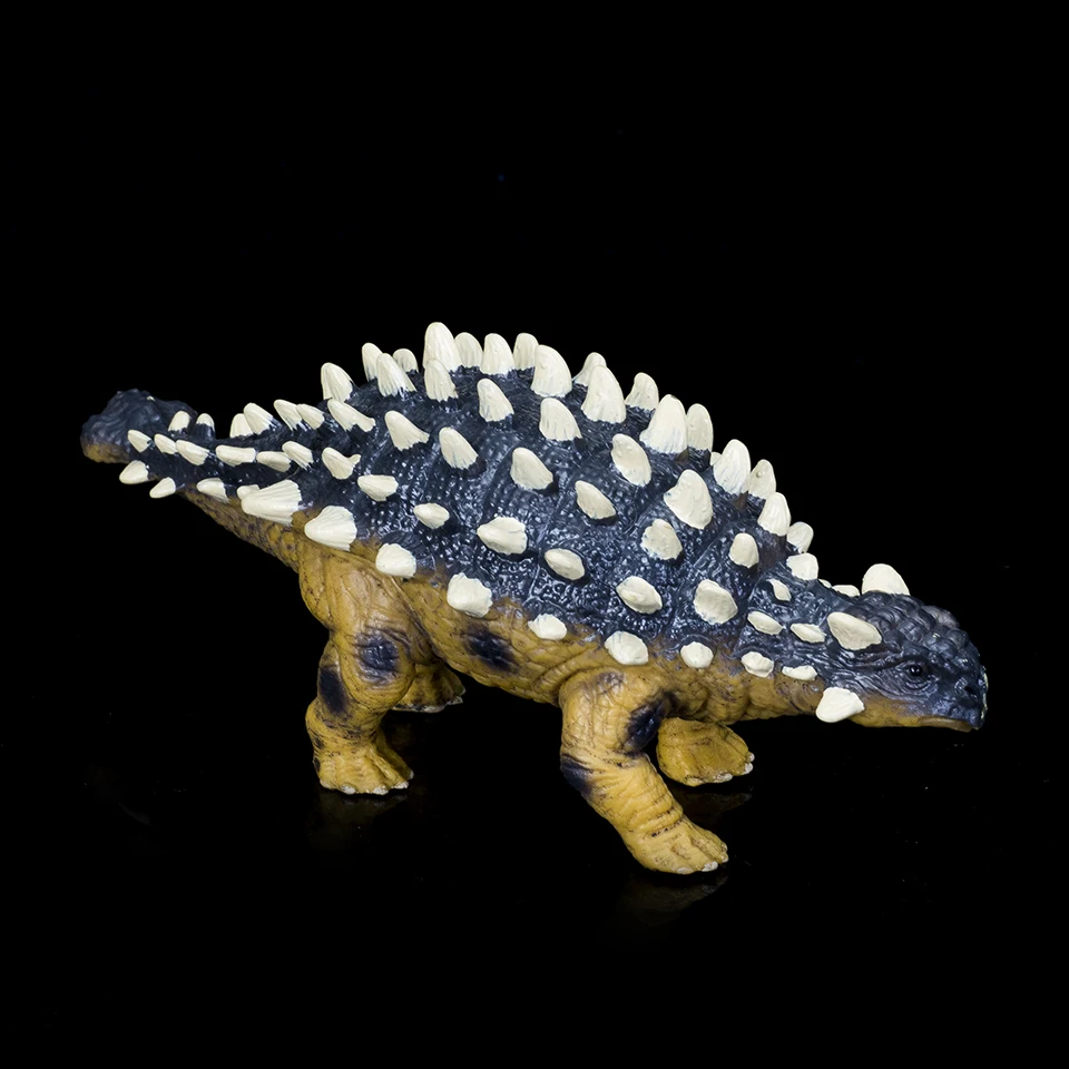 Hitwo statische feste Dinosaurier realistische Figuren lebensechte Ankylo saurus Modell perfekte Dekoration für Party bevorzugung Kinderspiel zeug Geschenk – Detail 3