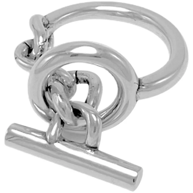 XIYANIKE couleur argent Unique OT boucle chaîne mode multicouche croix ronde bague en argent personnalisé fête Punk bijoux