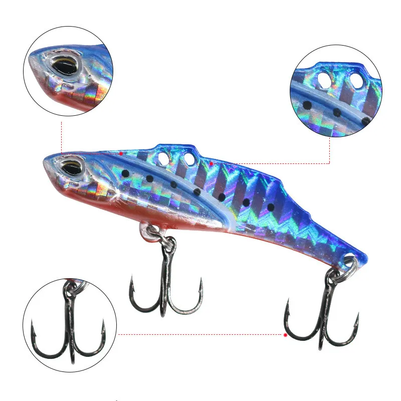 Fishing Lure vib Long Cast Jigs 10g High Frequency Tremble Artificial Lures Quick Search Vibration Hard Bait 1 Piece Sale