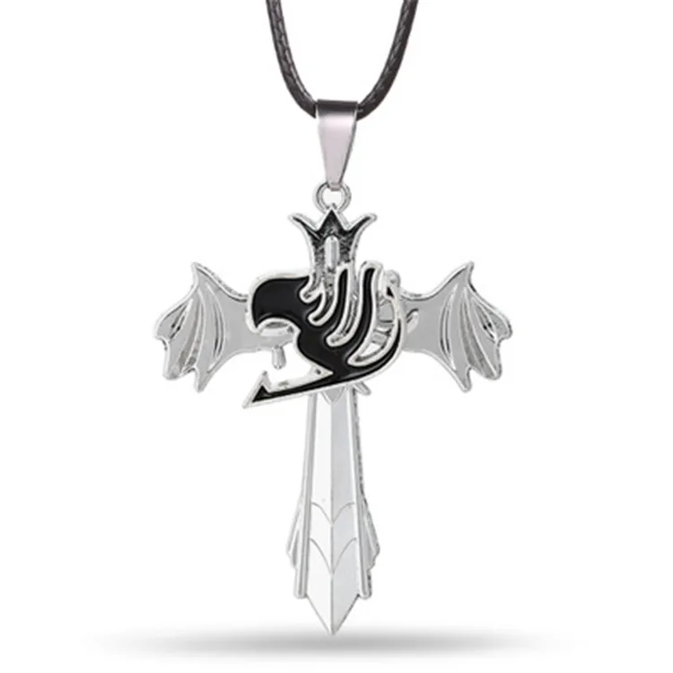 Degradcos-Collier Fullbuster Queue Grise, Accessoire Cosplay, Accessoire