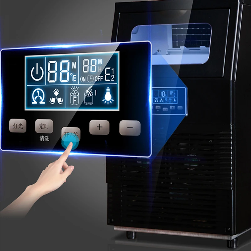 40kg/24H Fabbricatore di Ghiaccio Commerciale Latte Negozio di Tè, Piccolo E Grande Bar, automatico del Cubo di Ghiaccio Che Fa La Macchina HZB-40F/A