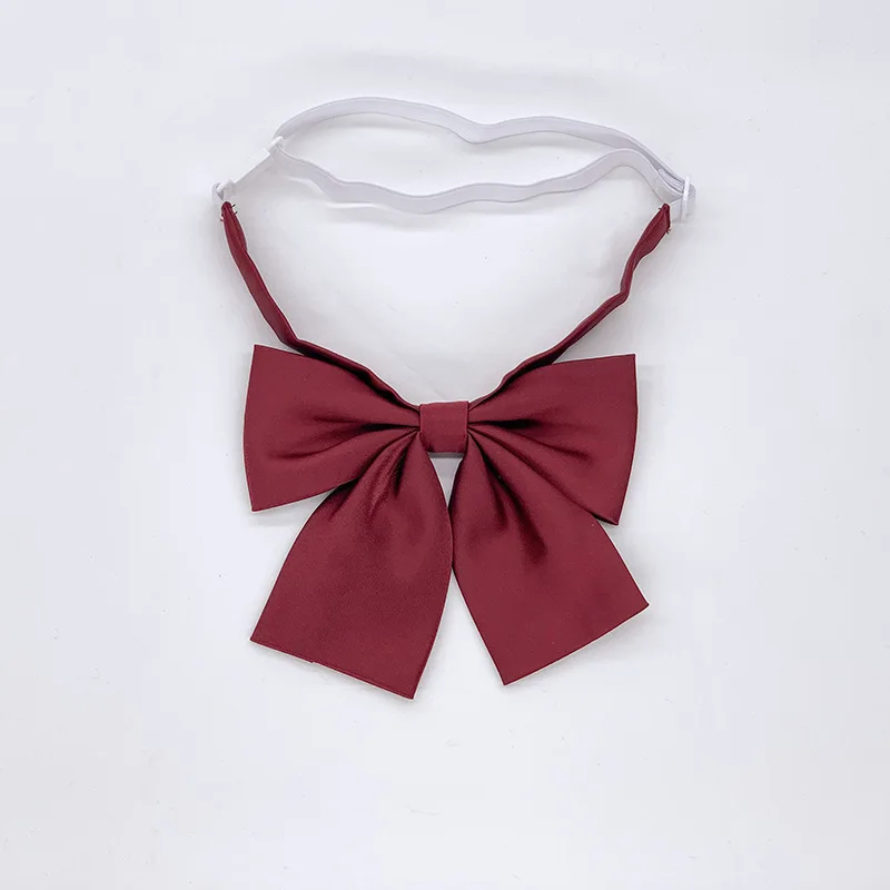 Escola japonesa jk uniforme gravata borboleta para meninas cravat cor sólida pérola padrão escola marinheiro terno acessórios flores