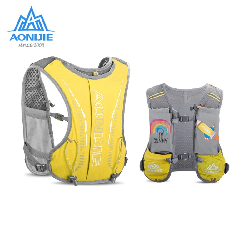 AONIJIE Ultralight Backpack Girls Boys Children Trail Running Vest Outdoor Hydration Bags Hiking Pack For 6 To 12 Years Old