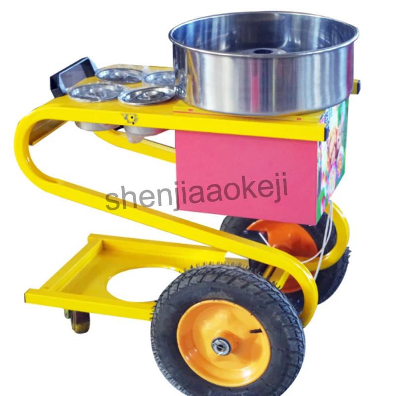 Аппарат для производства хлопковой конфеты, аппарат для производства хлопковой конфеты, электрическая тележка для коляски с начесом, аппарат для подогрева, аппарат для производства хлопковой конфеты