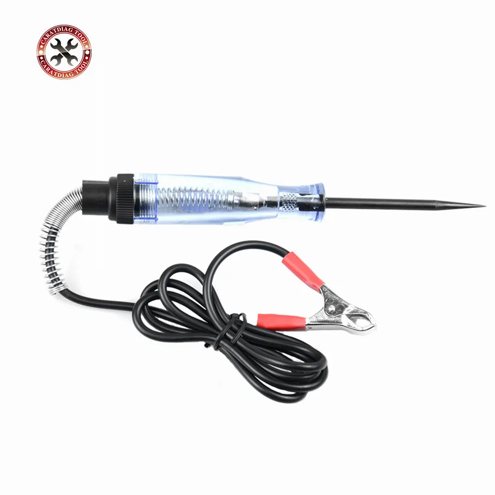 2024 New Auto 6V 12V 24V DC Car Truck Voltage Circuit Tester Car Test VoltMet Long Probe Pen Light Bulb Auto Maintenance Tool