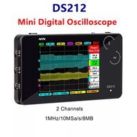 DS212 Smart Portable Digital Multimeter Oscilloscope LCD Touch Screen USB Interface 1MHz 8MB 10MSa/s Coupling AC/DC Oscilloscope