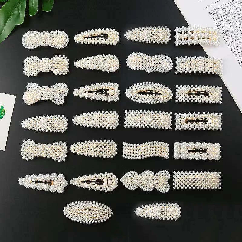 

1pc Simulated Pearl Hair Clips for Women Korean Hairpins Girl Geometric Hair Barrettes Fashion Hairgrip Hair Accessories