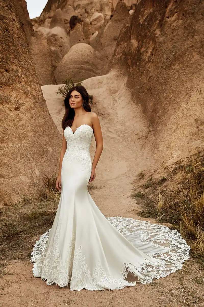 Robe de mariée sirène en dentelle, tenue de mariage sans manches, avec des Appliques en dentelle, sur mesure, dos ouvert, avec traîne, collection 2021