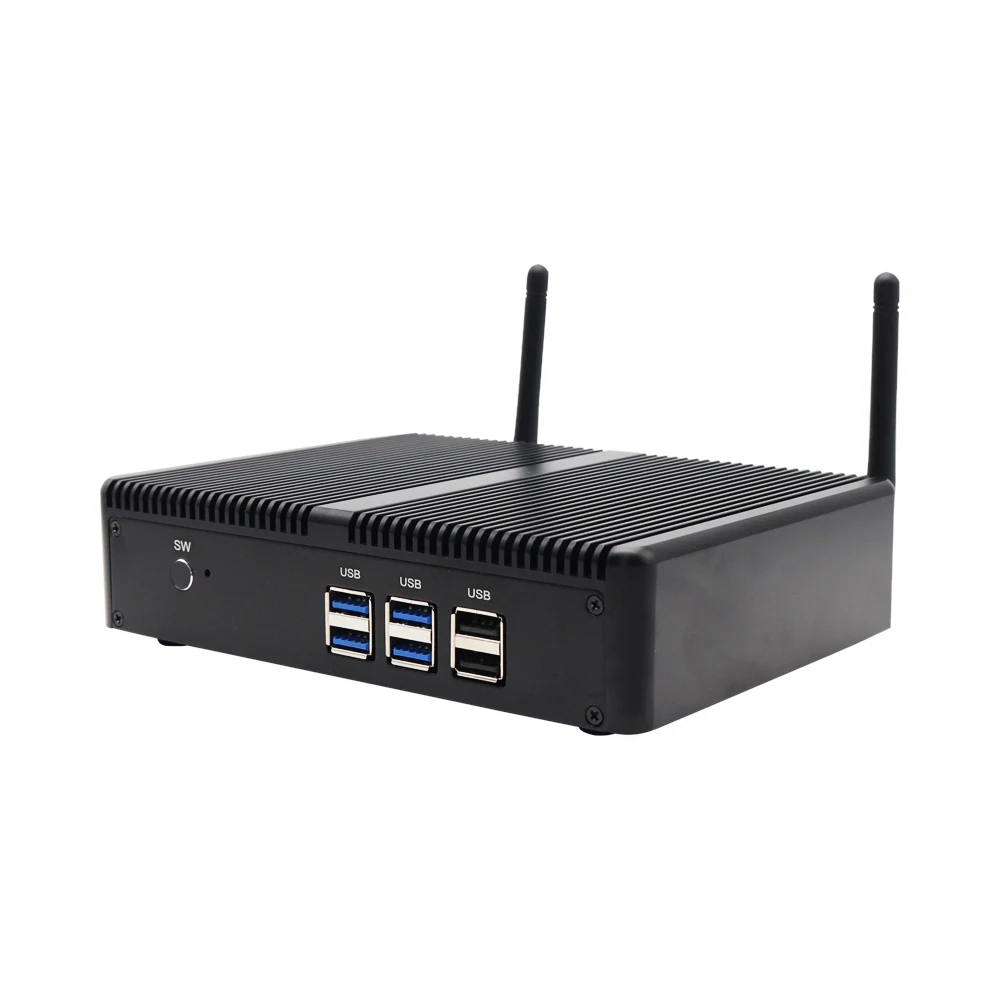 Eglobal Nuc 팬리스 미니 PC, 윈도우 10 AES-NI pfSense OpenVPN 소프트 라우터 컴퓨터, 인텔 펜티엄 N3150 쿼드 코어 J3160, 2 랜 2HDMI