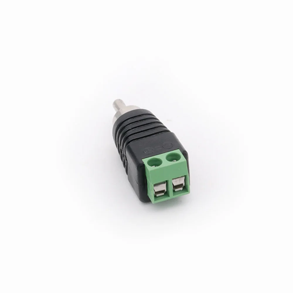 1Pc Cctv Phono Rca Male Plug Naar Av Terminal Connector Video Av Balun Internationale Standaard