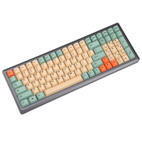 Cherry Profile 104 87 61 Hami Melon German Spain UK French ISO Dye Sub PBT GK61 Keycaps For Mechanical Keyboard Filco