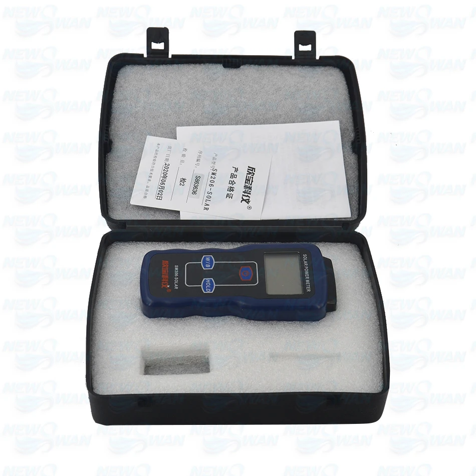 

Hot Sale Original Handheld Solar Power Meter High Precision Digital Solar Radiation Tester SM206 Solar Research Glass Light