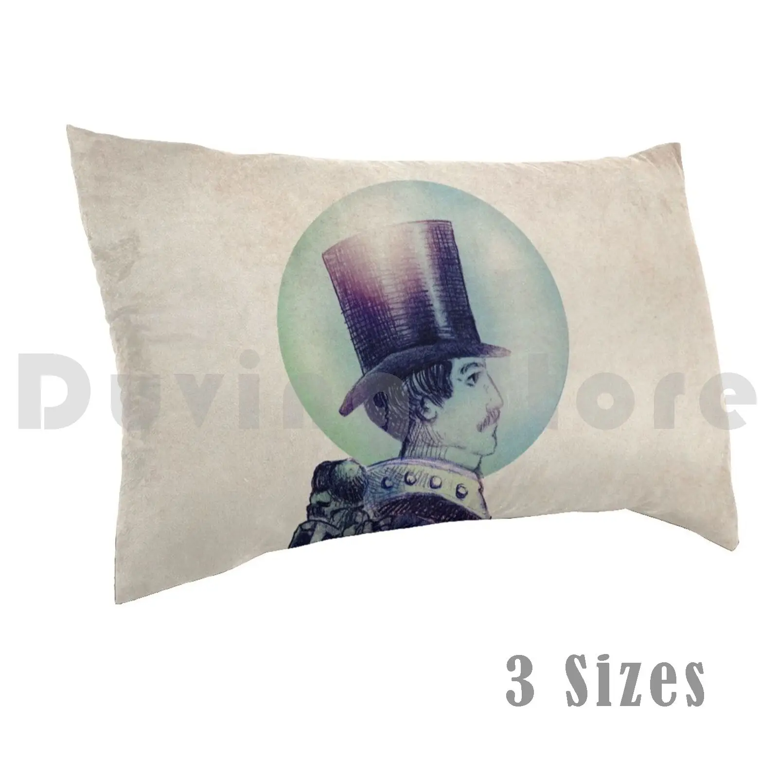 

Inspector Dragonfly Pillow Case Printed 35x50 Vintage Surreal Top Purple Funny Dragonfly Insect Gentleman