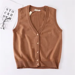 Japanese School JK Uniform Knitted Sweater Vest Ladies Sleeveless Waistcoat For Girls Winter Anime Vest Cardigan Jacket Women