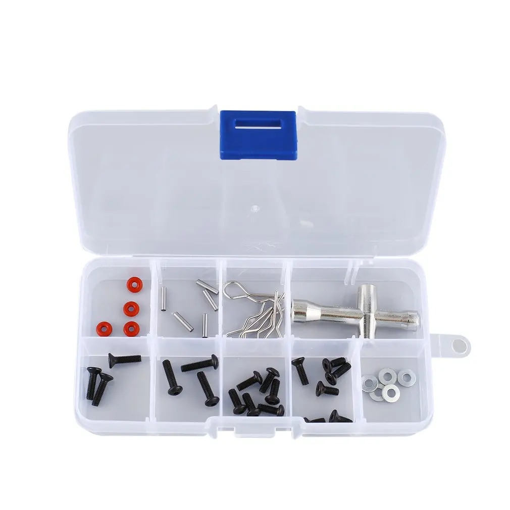 10-24 Compartment Slots Cells Portable Tool Box Electronic Parts Screw Beads Ring Jewelry Plastic Storage Box Container Holder