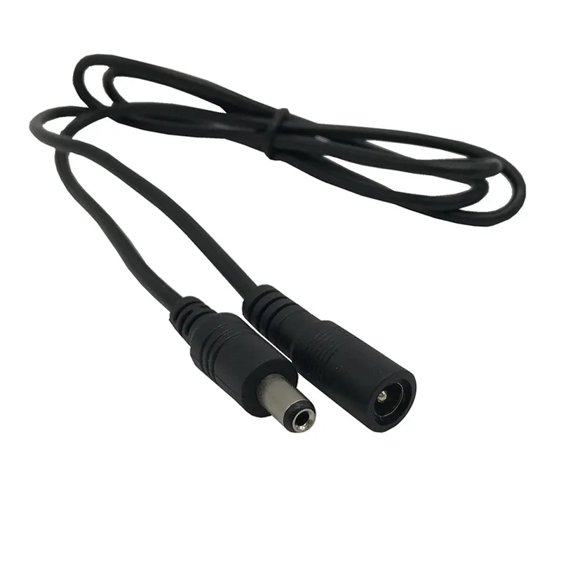 5,5mm x 2,1mm enchufe hembra a macho CCTV Cable de alimentación CC adaptador de cable de extensión cables de alimentación de 12V para cables de extensión de alimentación de cámara
