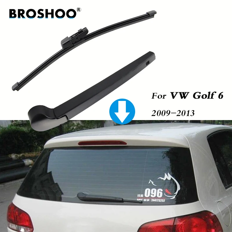 Pára-brisas traseiro traseiro, limpador de carro, auto acessórios para VW Volkswagen Golf 6, Hatchback 280mm, 2009-2013