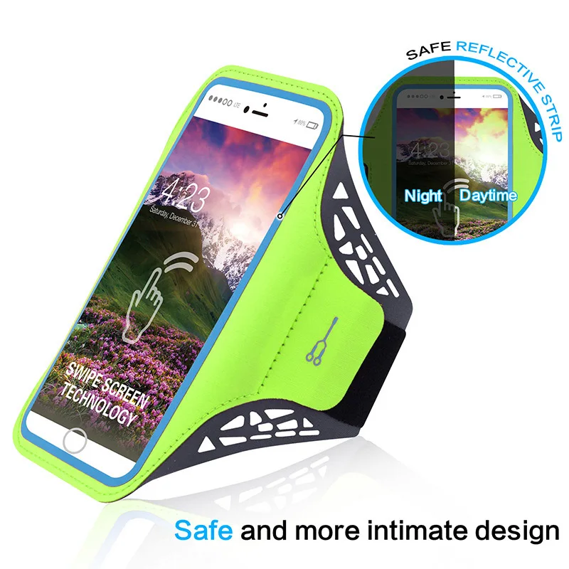 

Sport Running Cell Phone Arm Bag Waterproof Mobile Phone Pouch Case Hiking Fitness Card Earphone Holder