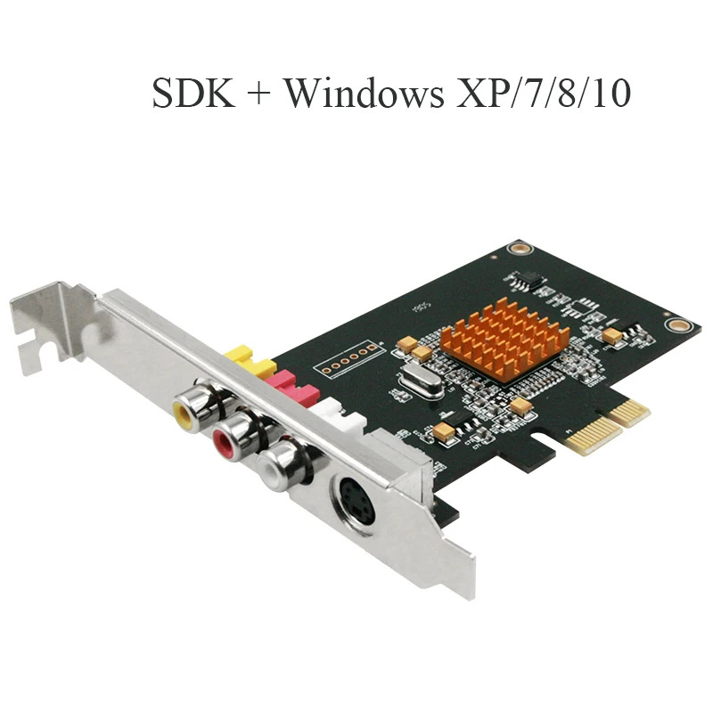 LX725 SD 768x576 Video Capture Card With SDK DV Camera TV Box Magnetic Tape PCI-E Converter Support Windows XP 7 8 10
