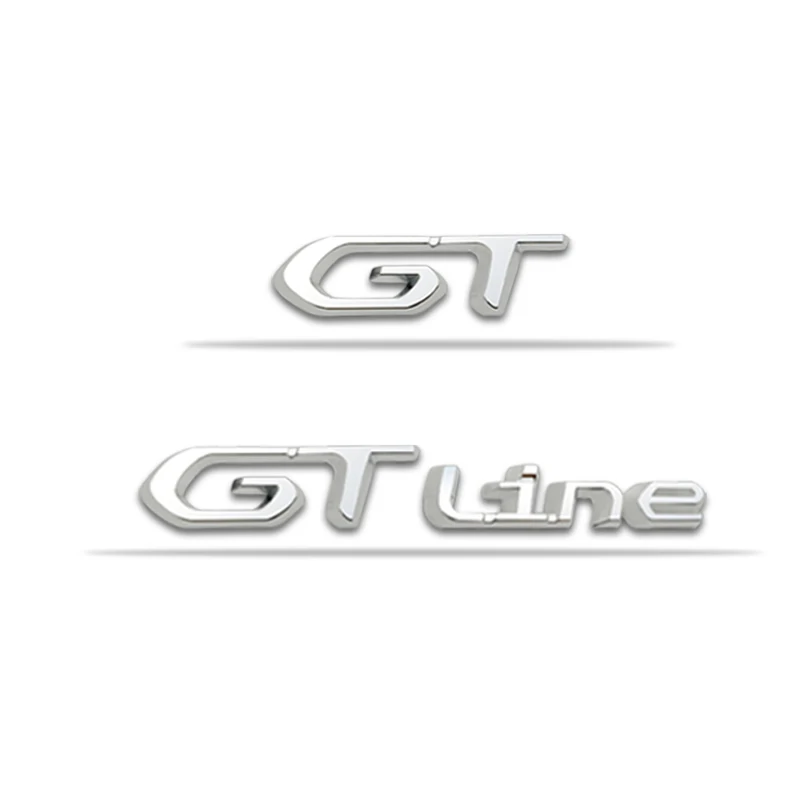3D Car Sticker GT Logo Metal Emblem Badge Decals For Peugeot 208 GT LINE 2008 E208 308 306 106 206 205 307 3008 207 508 5008