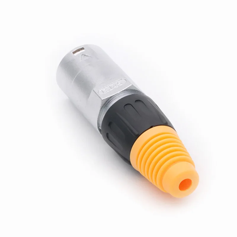 Conector de red impermeable RJ45, Conector macho, Conector de cable de montaje en Panel de nivel 8p8c IP65, 4 Uds.