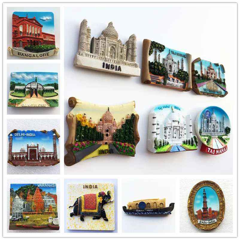 

Asia India Tourist Souvenir Fridge Magnets Decoration Articles Handicraft Magnetic Refrigerator Collection Gifts