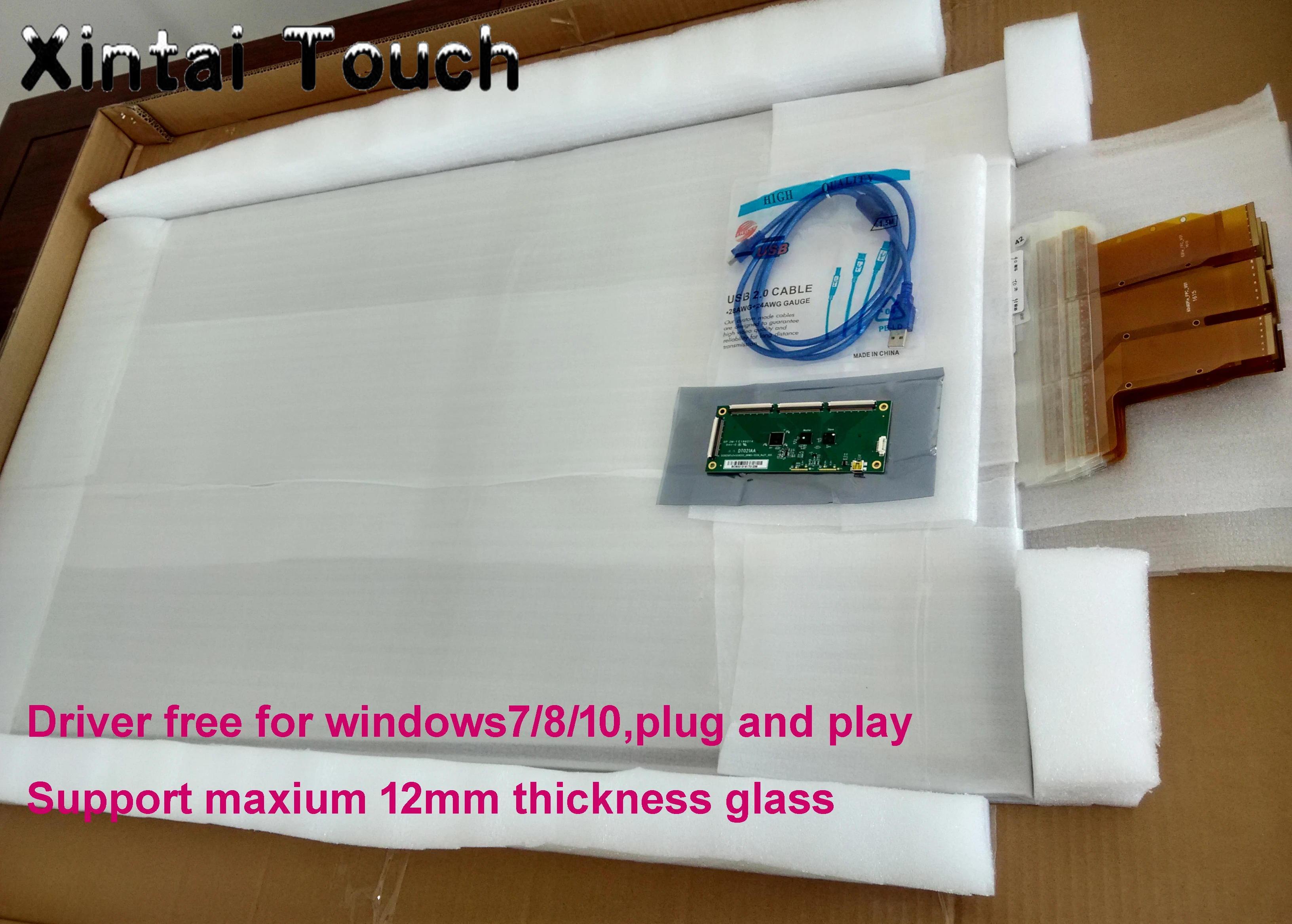 

Free Shipping! 42 inch interactive touch foil film, 10 touches capacitive film for window shop