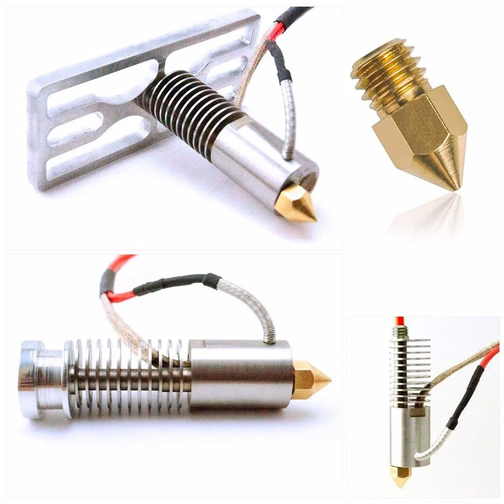 10/20 sztuk 3D dysza drukarki akcesoria MK8 0.4mm dla CR-10 dla Ender 3 dla Anet A8 hurtownie wysokiej jakości w magazynie
