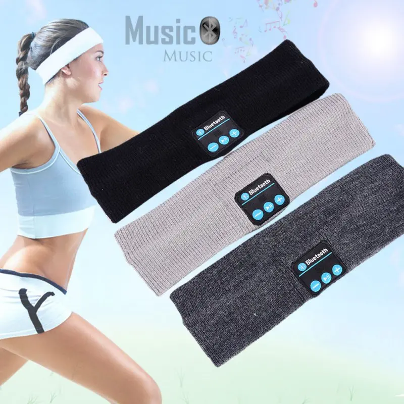 

Wireless Bluetooth Music Headphones Headband Knits Sleeping Headwear Unisex Sports Speaker Headset for Workout Jogging Yoga 2022