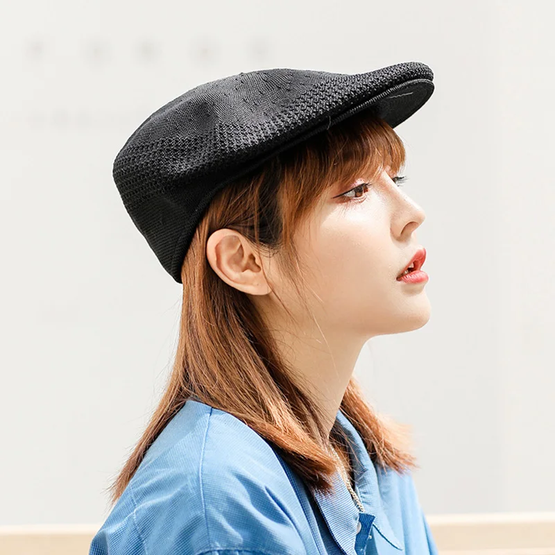 New Fashion Beret Hats for Women Men\'s Classic Beret Elegant Lady Casual Hat Cotton Berets Newsboy Octagonal Hats Painter Hats