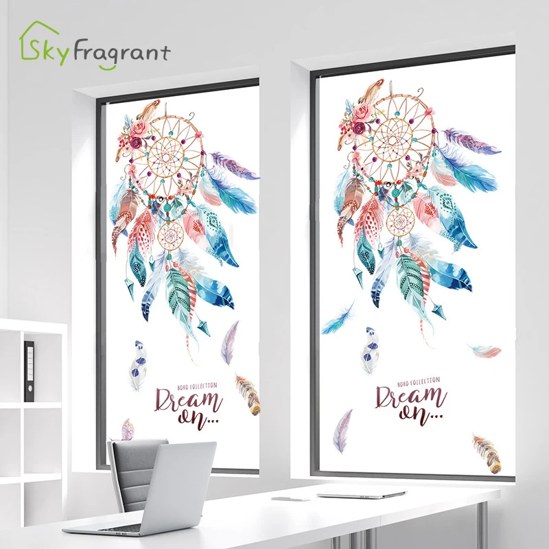 

Dream Feather Wall Stickers For Living Rooms Bedroom Bedside Creative Wall Decor Home Decoration Self-adhesive Vinyl Sticker