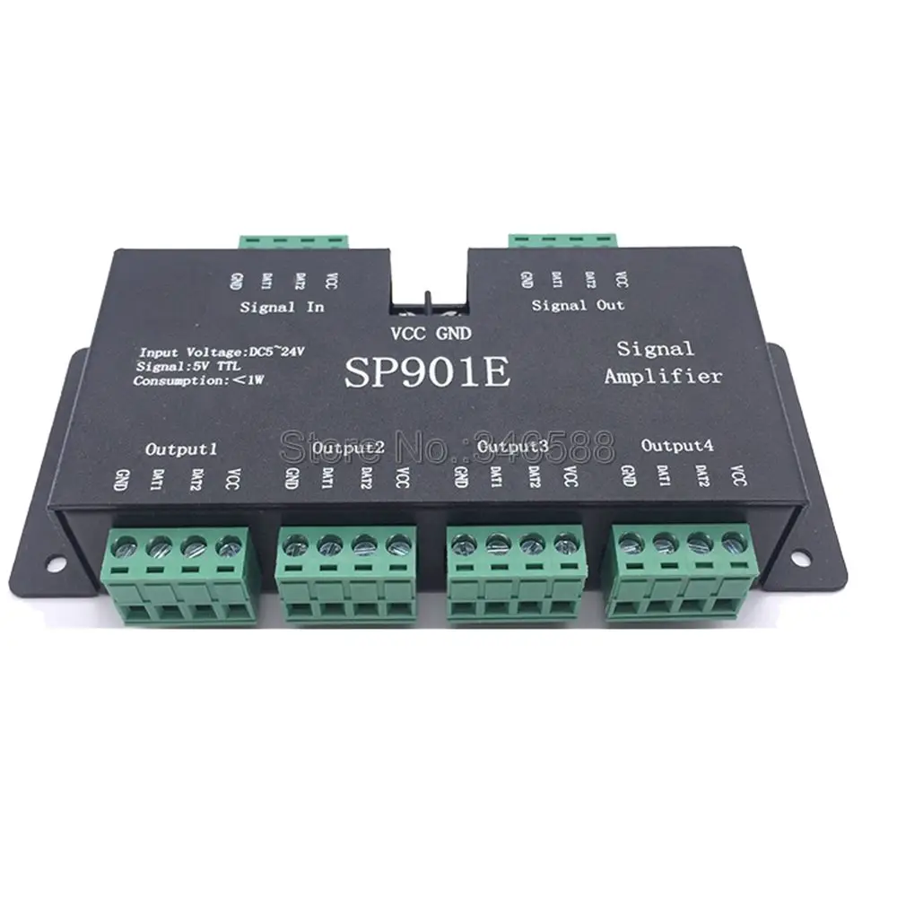 

WS2811 WS2812B SP901E Led Signal Amplifier Controller SPI Output 5V TTL Signal For WS2813 WS2815 SK6812 Led Strip Module