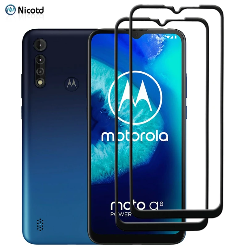 

Закаленное стекло с полным покрытием для Motorola Moto G8 Power Lite G 8, 2 шт.