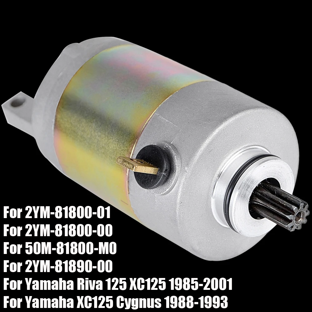 Starter Motor for Yamaha XC125 Cygnus Riva 125 XC 125 2YM-81800-01 2YM-81800-00 50M-81800-M0 2YM-81890-00